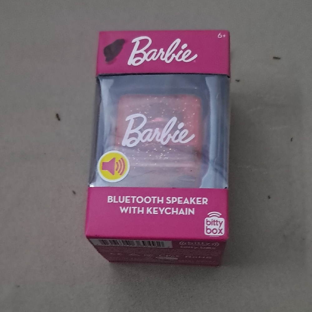 Barbie Pink Bluetooth Speaker with Keychain